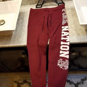 VS Pink Nation jogger leggings